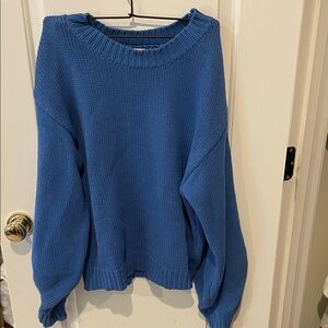Princess Polly Vibrant Blue Crew Neck Sweater